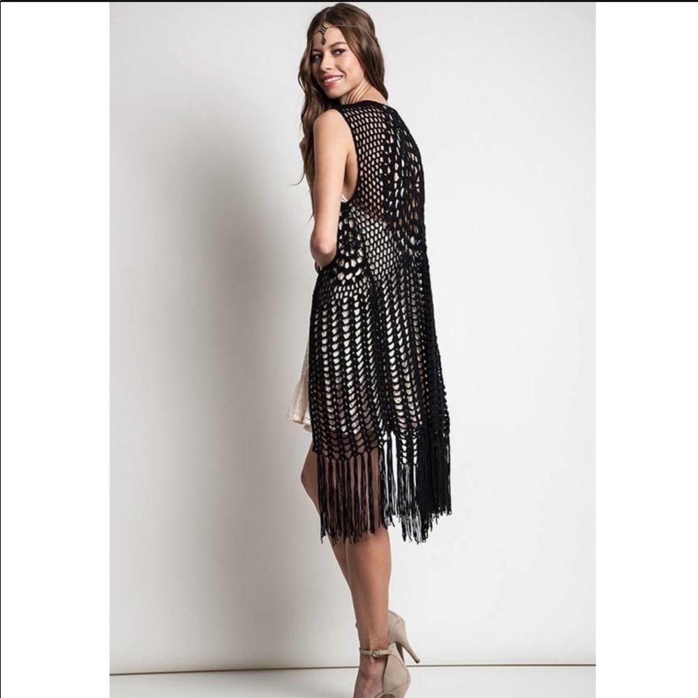 🆕 LONG CROCHET VEST